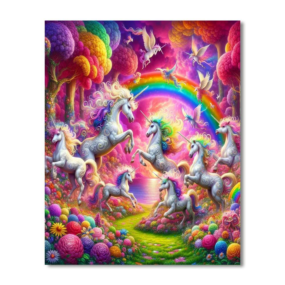 Fairytale Unicorn Dreams Paint By Numbers