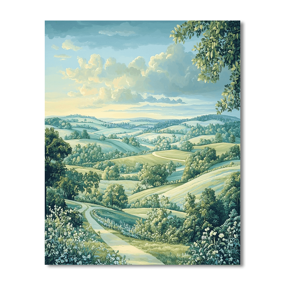 Gainsborough Inspired Rural Reverie  Paint By Number