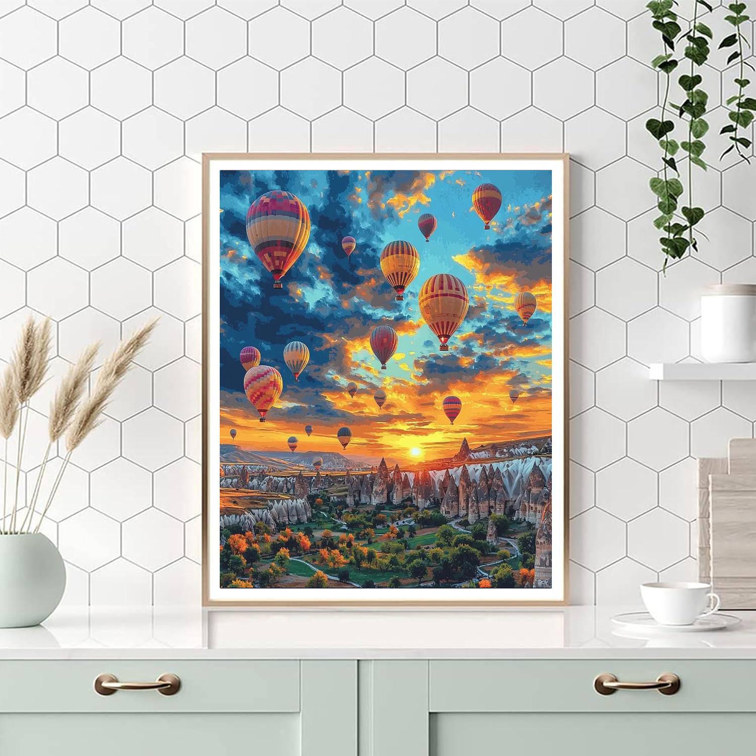 Cappadocia Balloon Rides Numbered Painting Kits