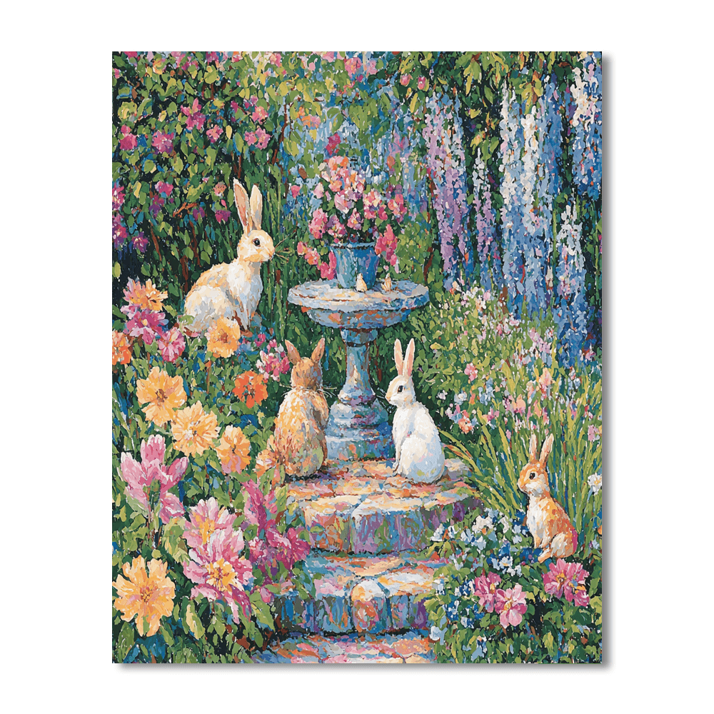 Mary Cassatt Inspired Springtime Whimsy  DIY Paint By Numbers