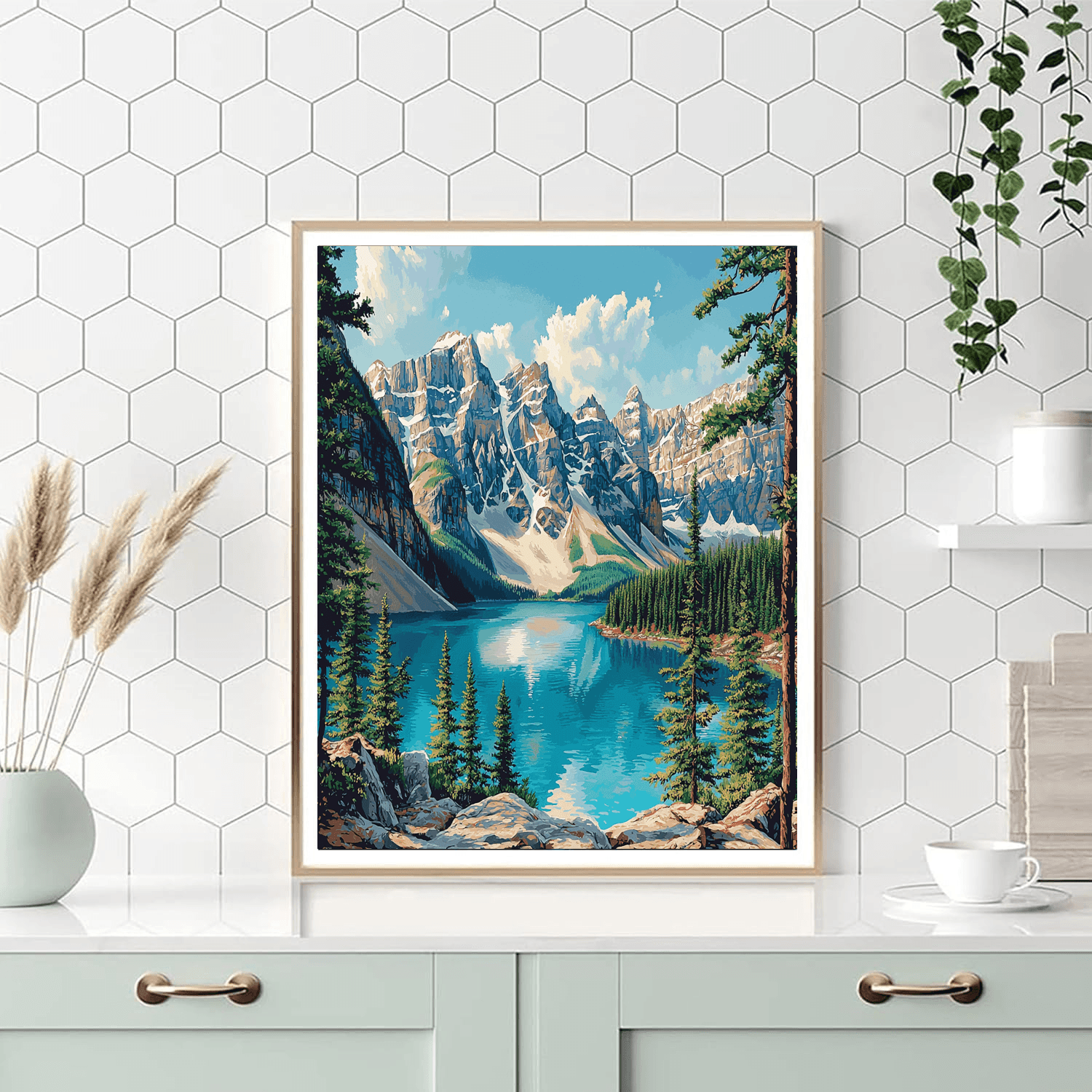 Moraine Lake - Alberta Paint By Numbers