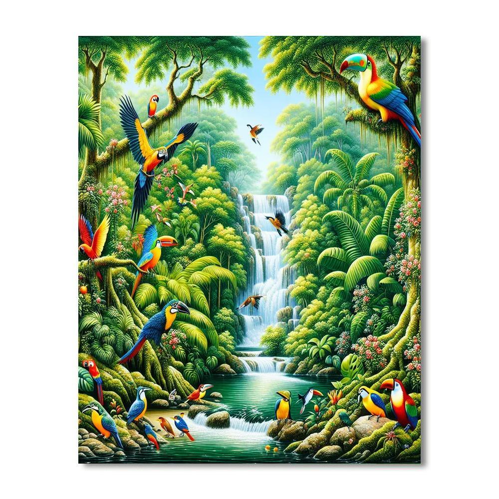 Rainforest Wonder Safari Numbered Painting Kits