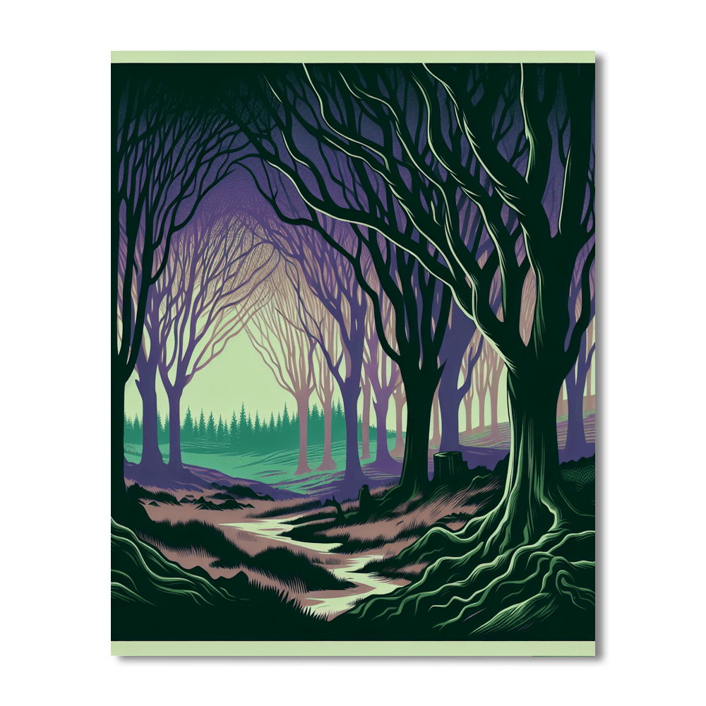 Celtic Twilight Woods Number Painting