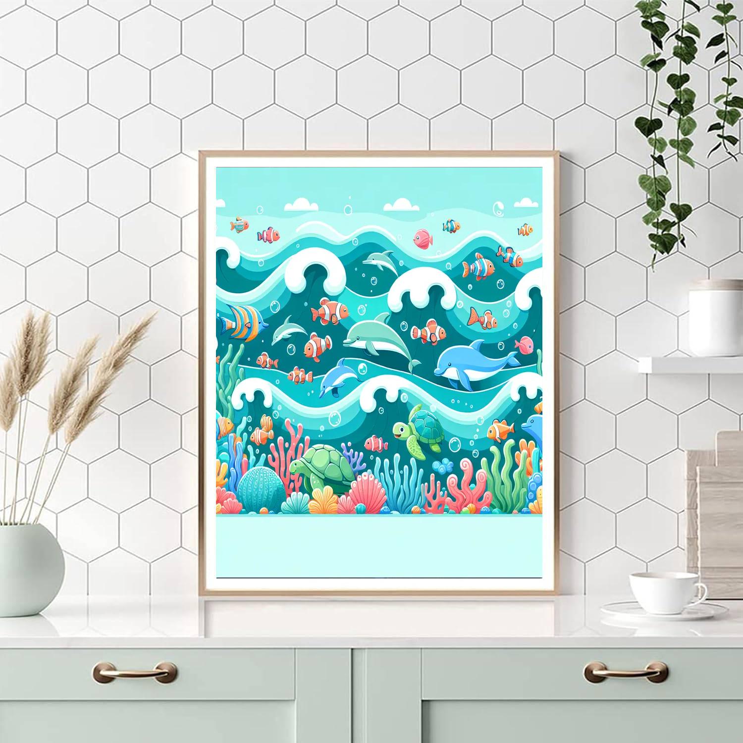 Ocean Creatures Extravaganza Paint By Numbers Kits