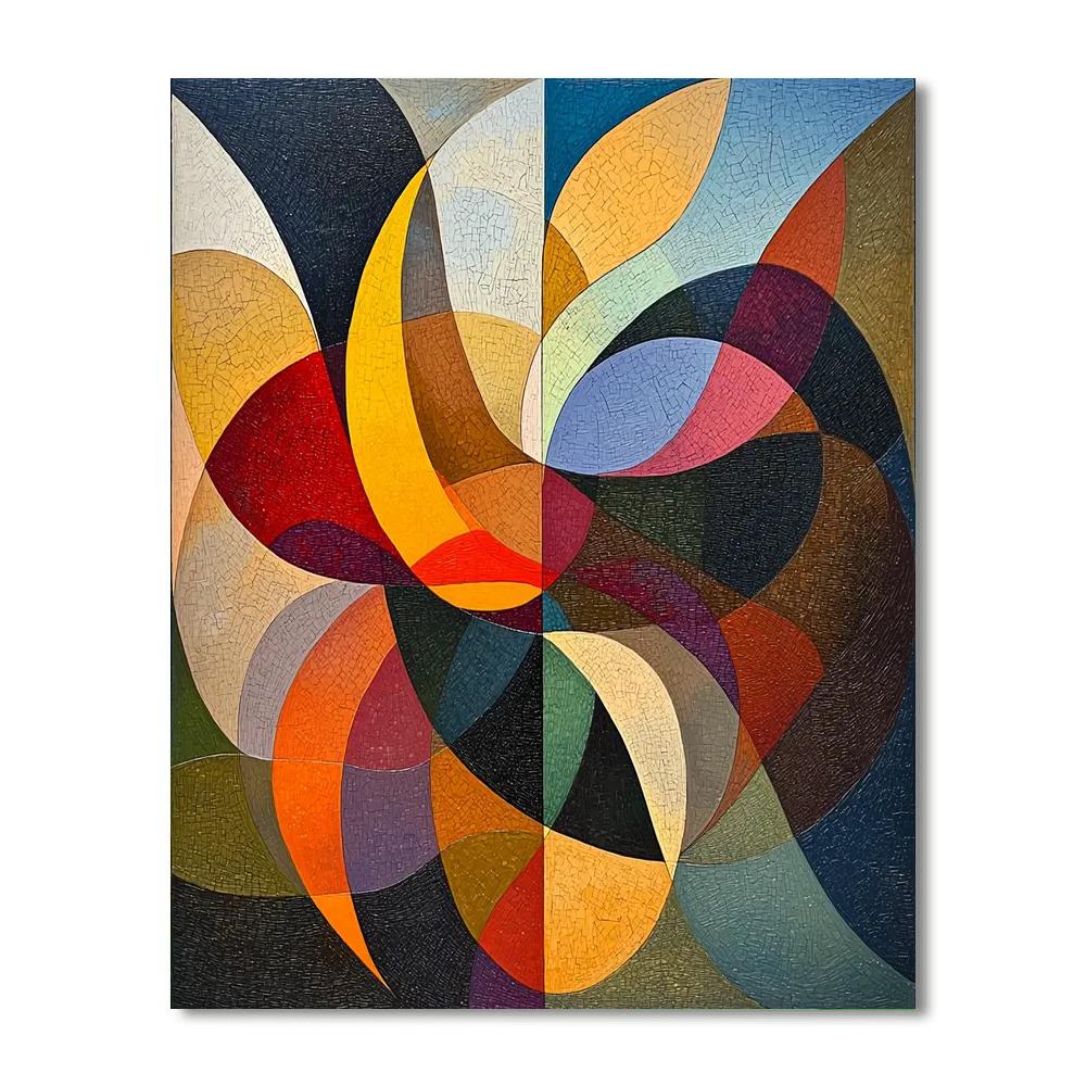 Paul Klee Inspired Rhythmic Flow  Paint By Number