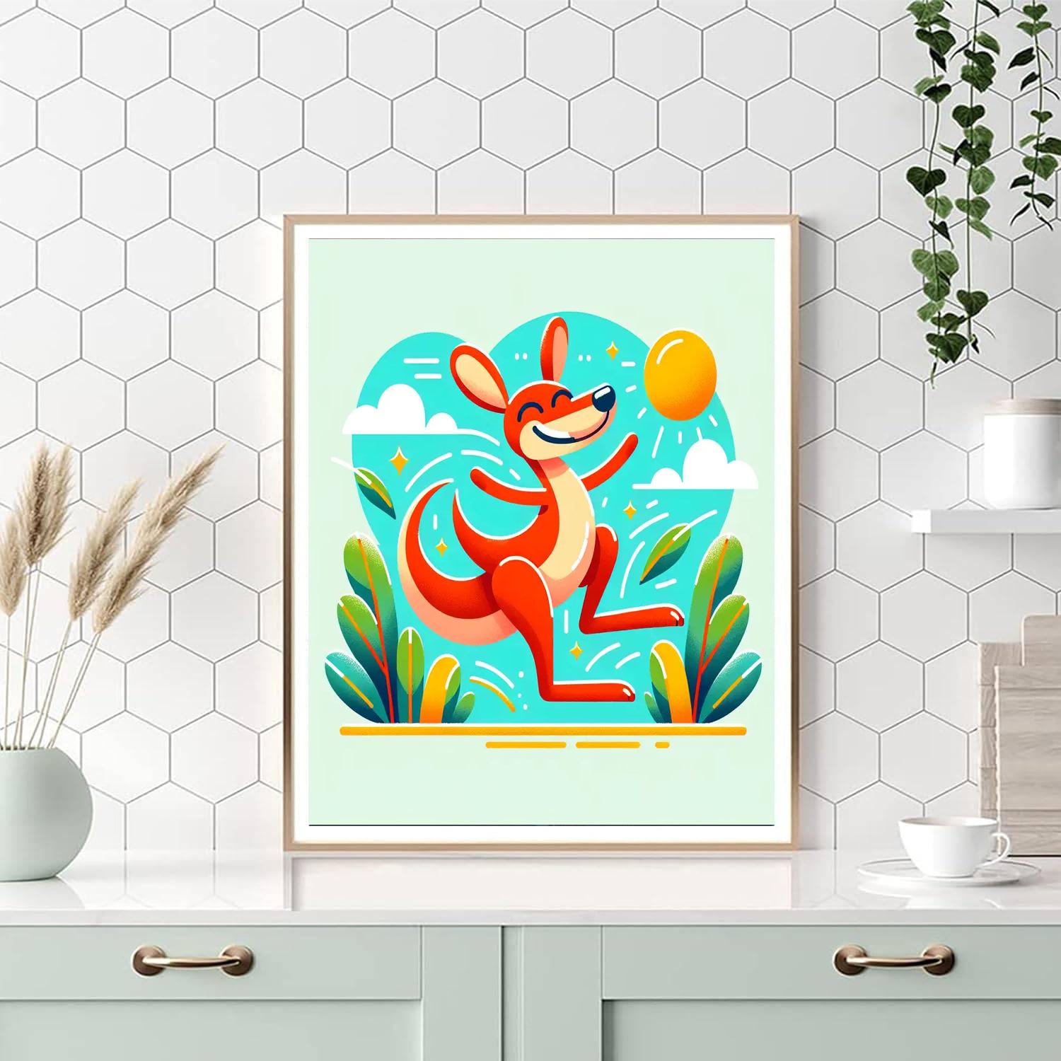Kooky Kangaroo Painting Number Kit