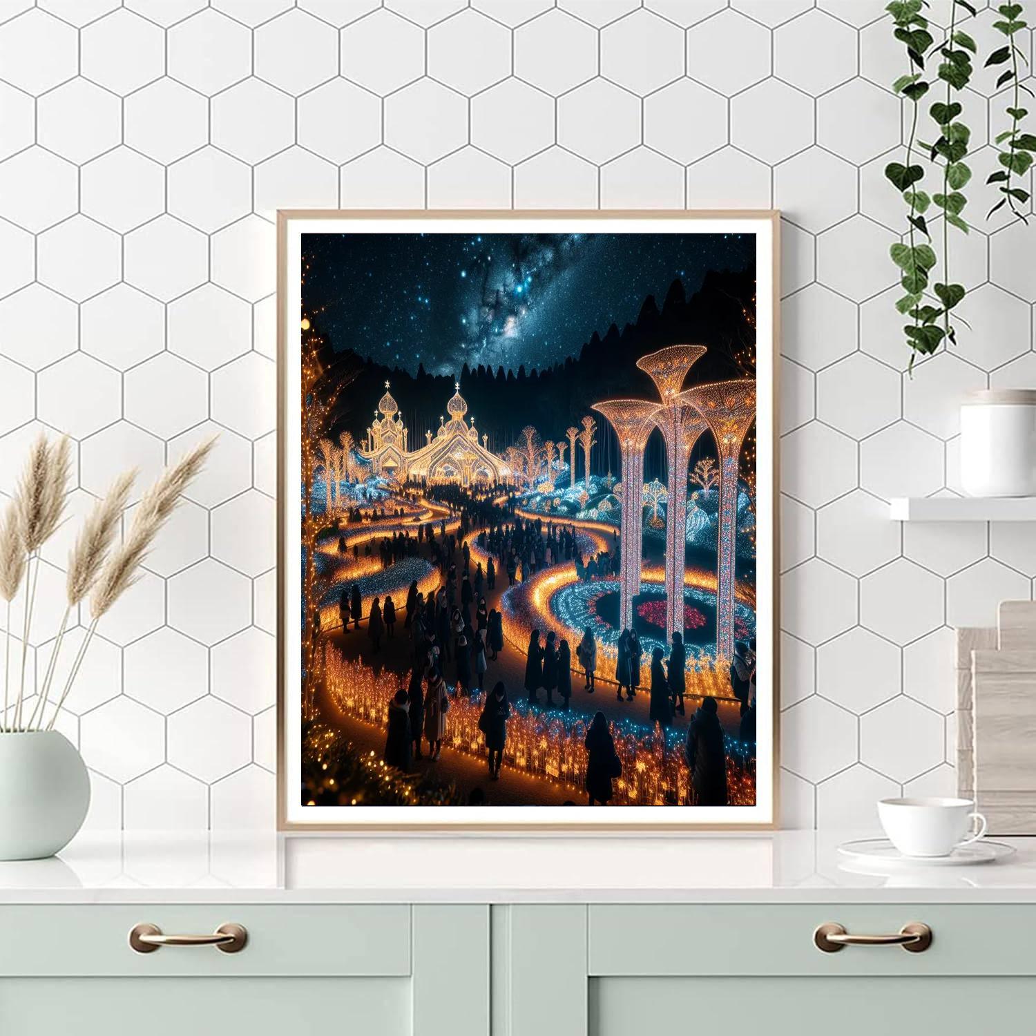 Winter Light Festival - Japan Numbered Painting Kits