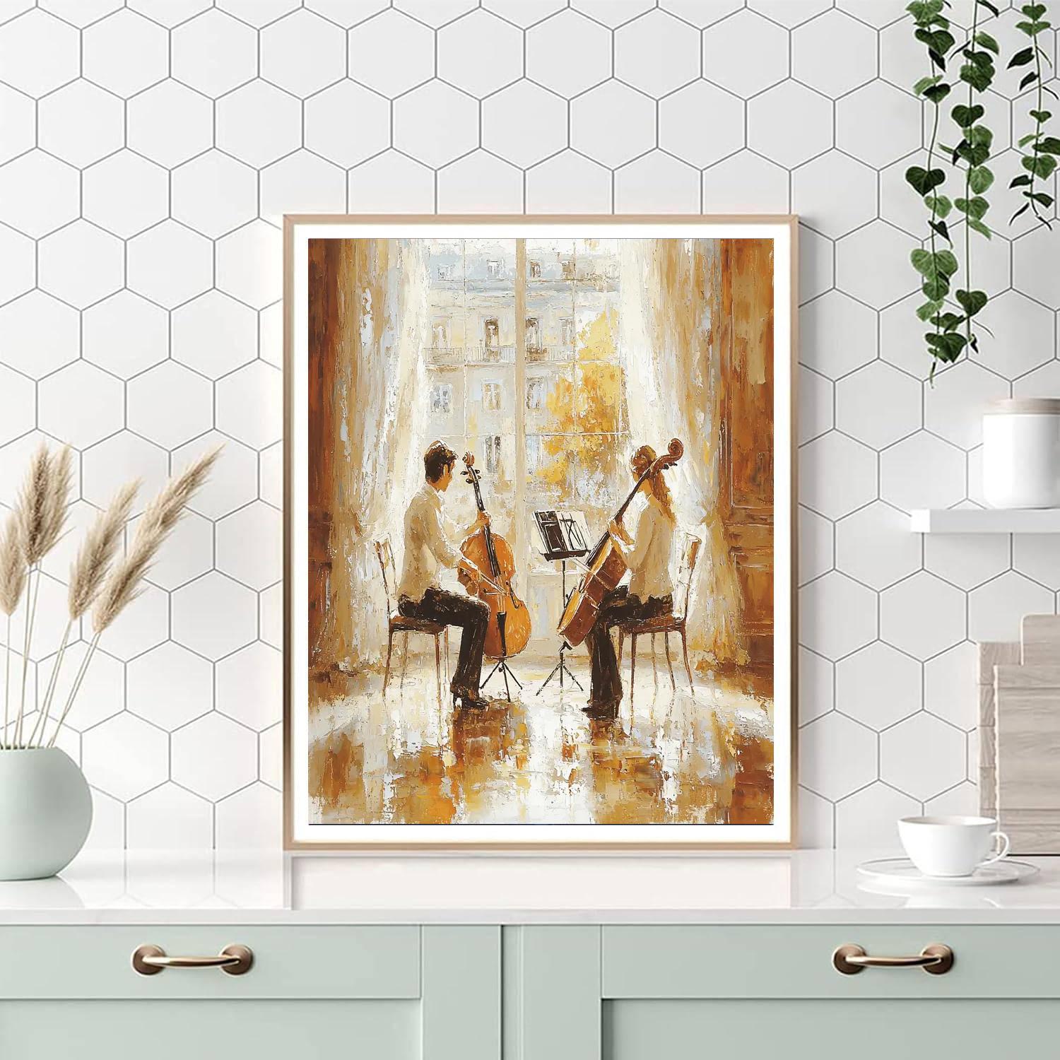 Harmonious Hearts Number Painting