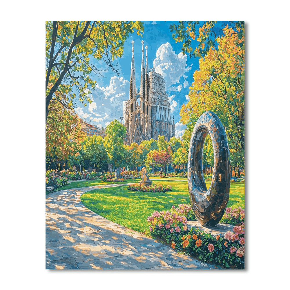 Sagrada Familia Park Numbered Painting Kits