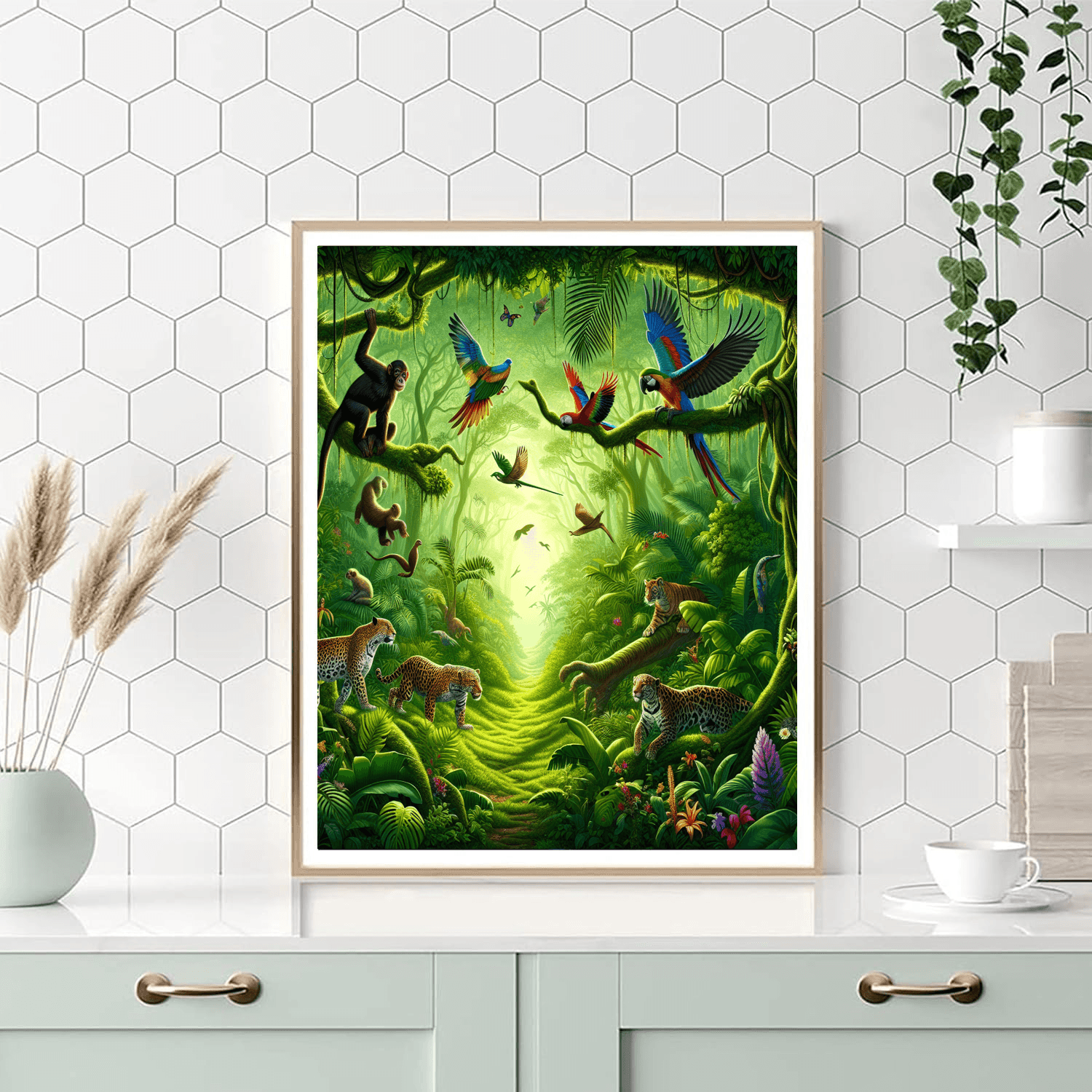 Exotic Jungle Journey Numbered Painting Kits