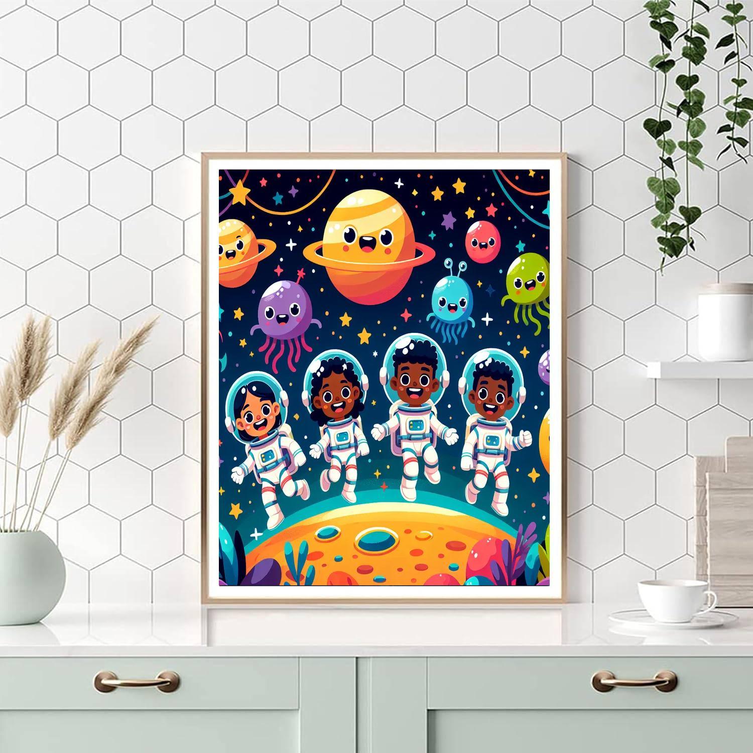 Exciting Space Explorers Paint By Numbers Kits