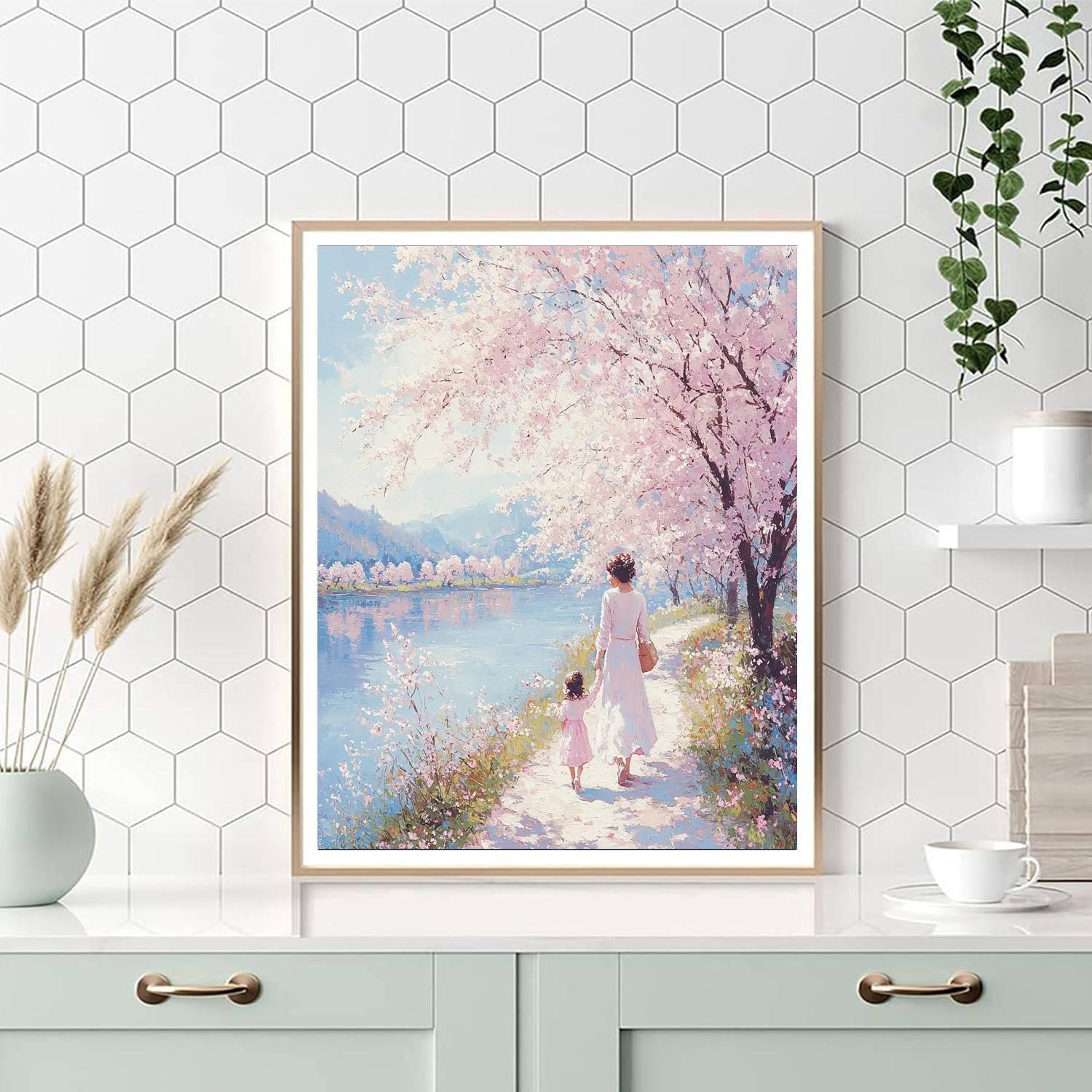 Cherry Blossom Promenade Paint By Numbers Kits