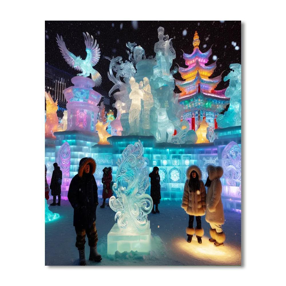 Snow And Ice Sculpture Festival - Belgium Paint By Numbers Kits