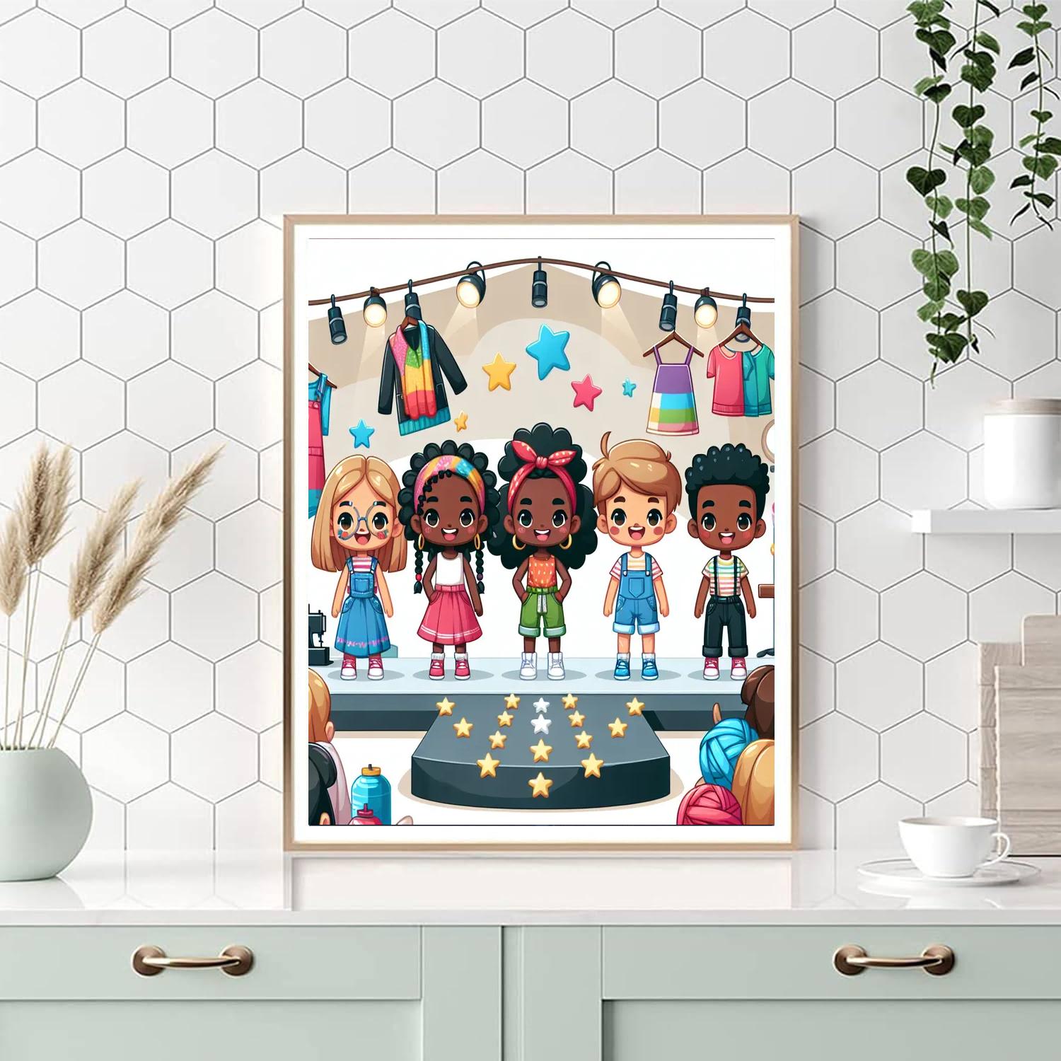 Funky Fashionistas Numbered Painting Kits