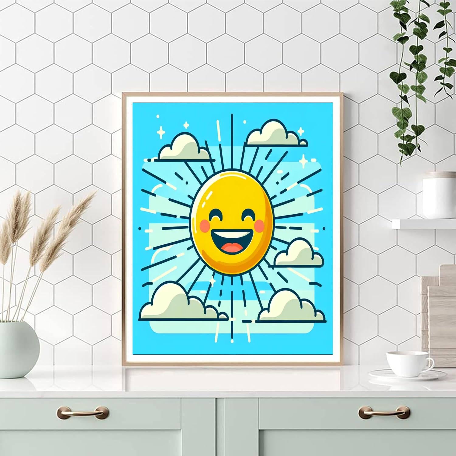 Sunny Smiley Face Paint By Numbers Kits