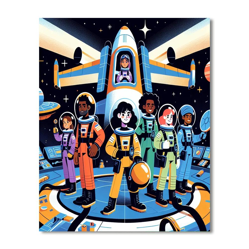 Galactic Hero's Quest Painting Number Kit