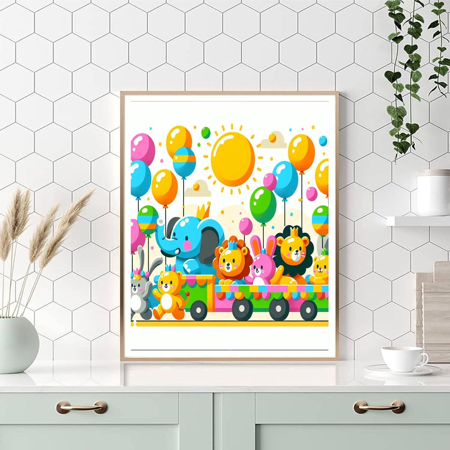 Animal Carnival Parade Paint By Color