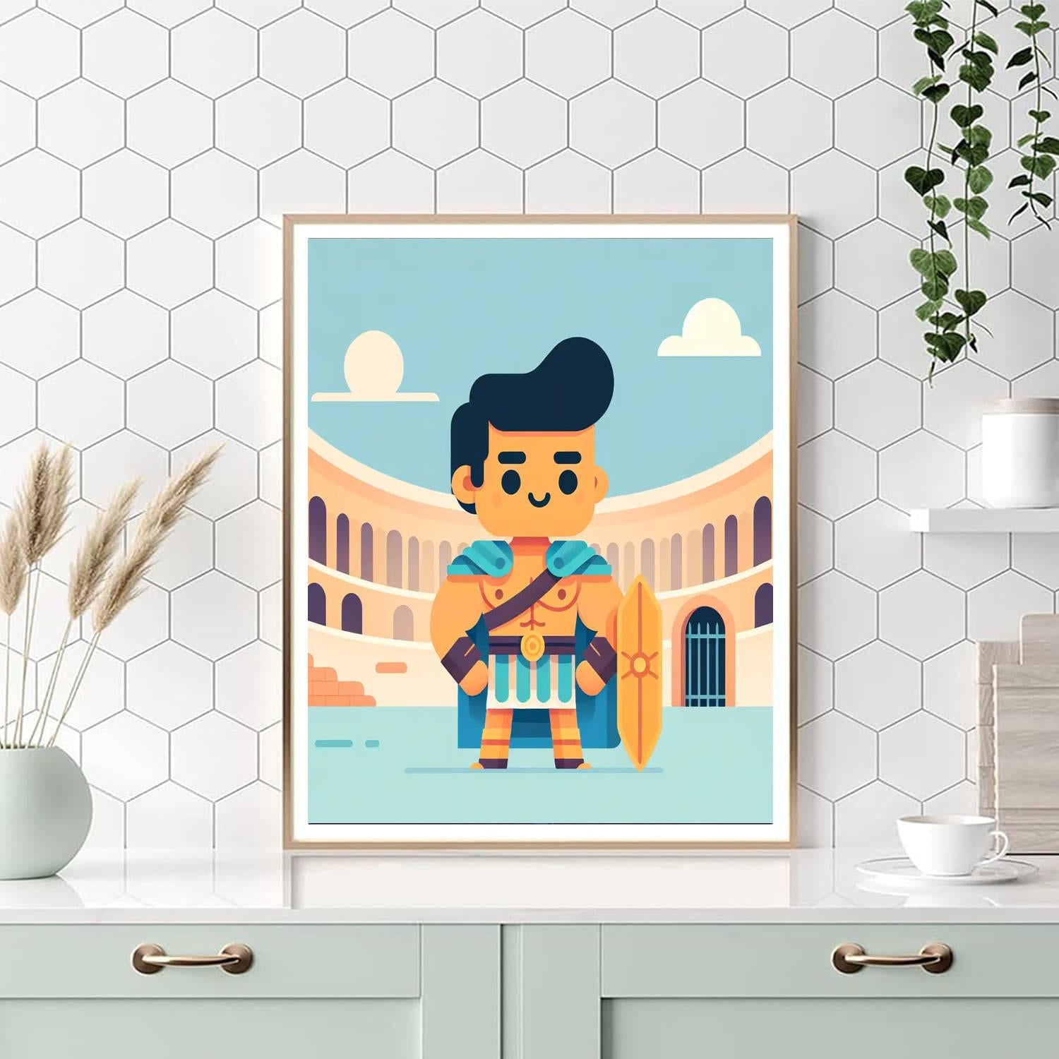 Gallant Gladiator's Quest Painting Number Kit