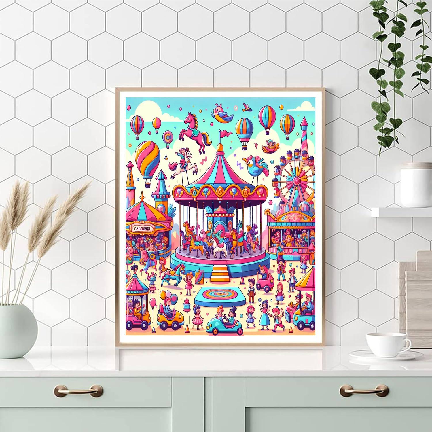 Enchanted Carnival Number Painting
