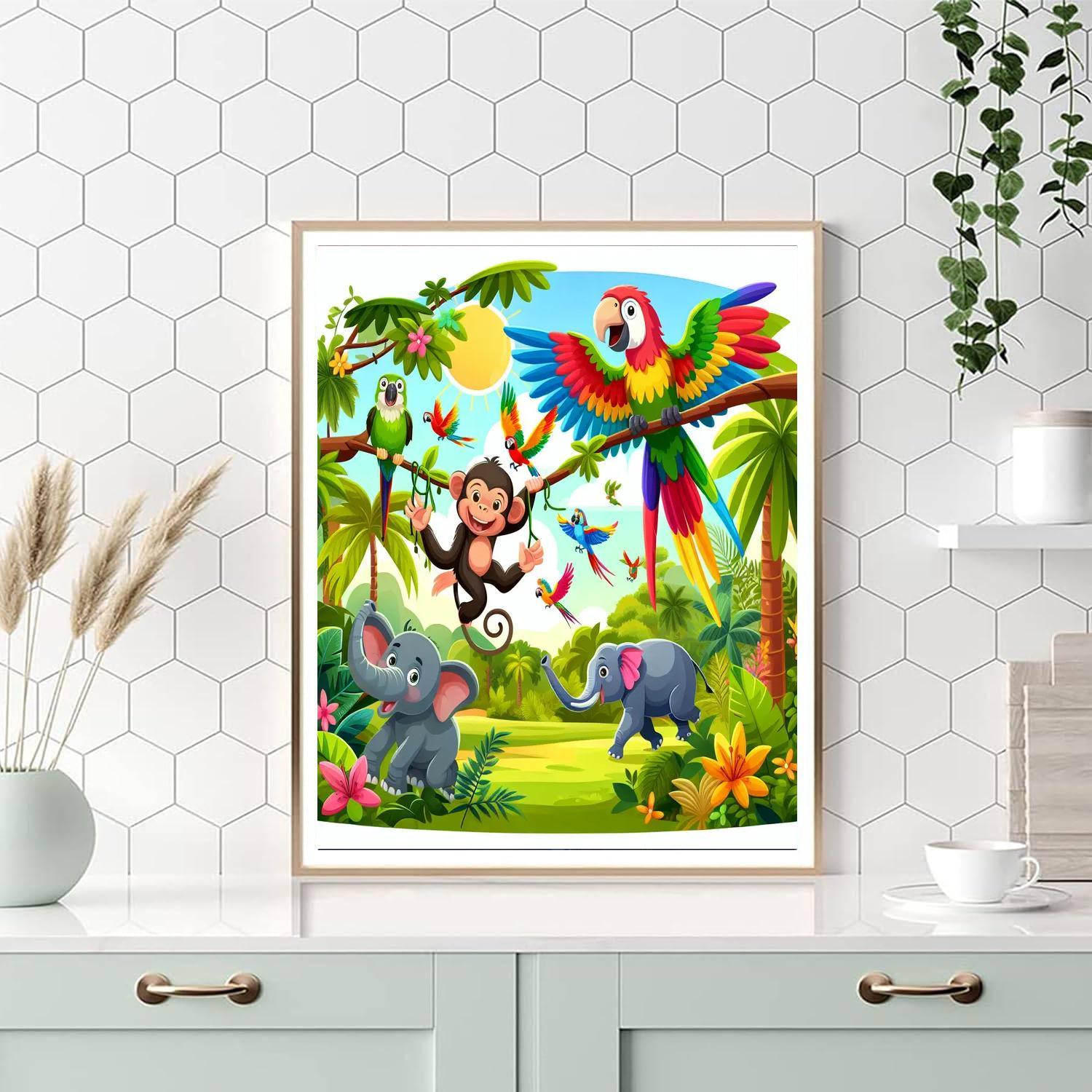 Daring Jungle Adventure Paint By Numbers