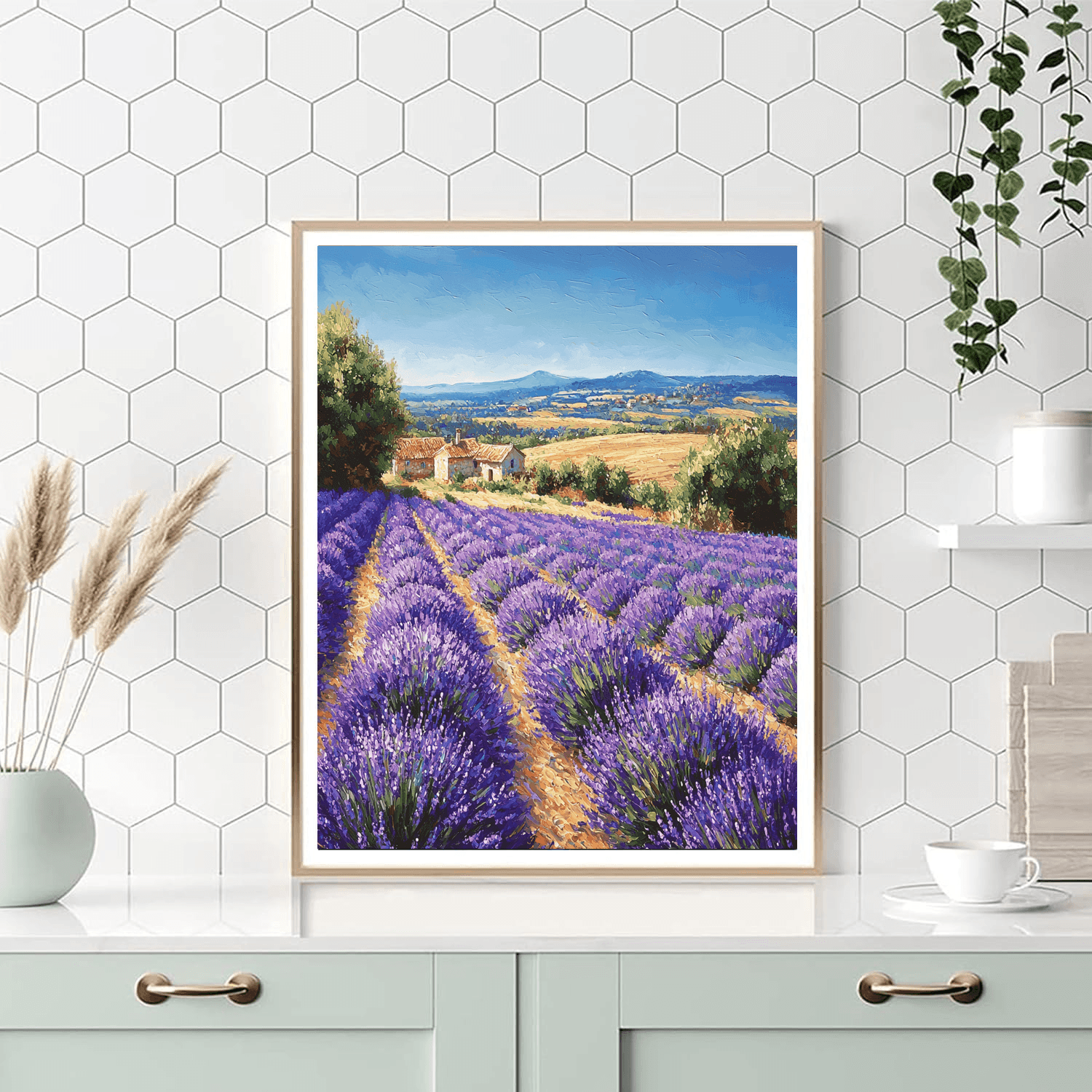 Lavender Fields Of Provence - France Numbered Painting Kits