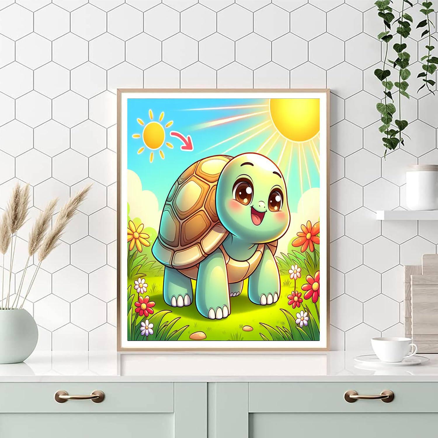 Bubbly Tortoise Paint By Numbers Kits