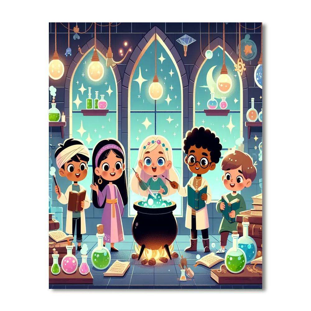 Magic Potion Mastery Painting Number Kit