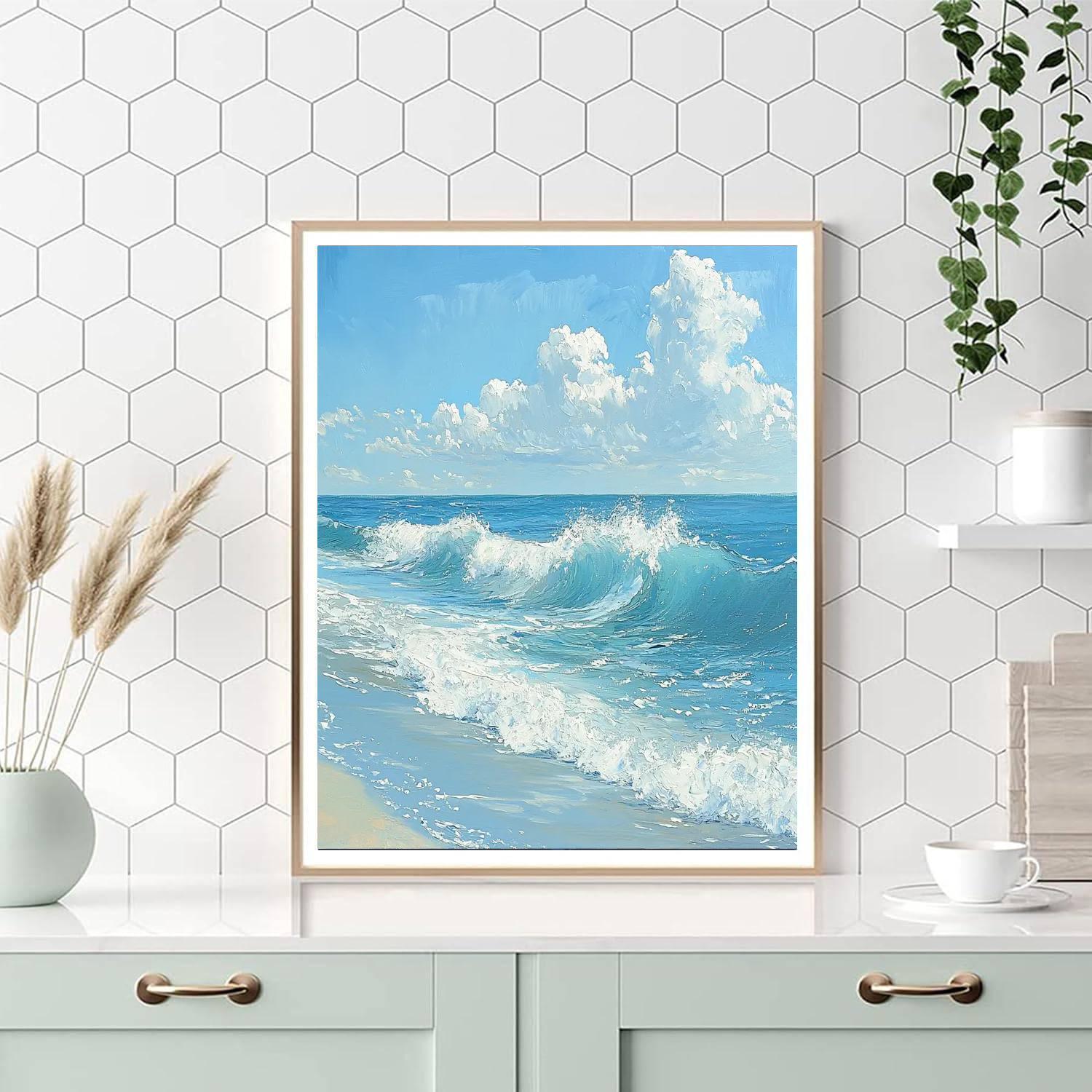 Winslow Homer Inspired Whispering Ocean Waves  Paint By Color
