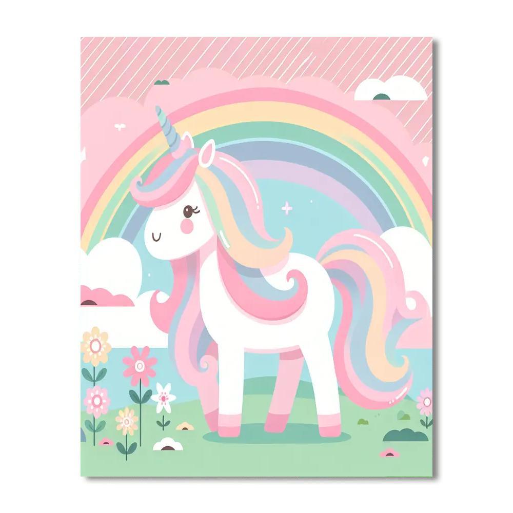 Dreamy Unicorn Pastel Paint By Numbers Kits