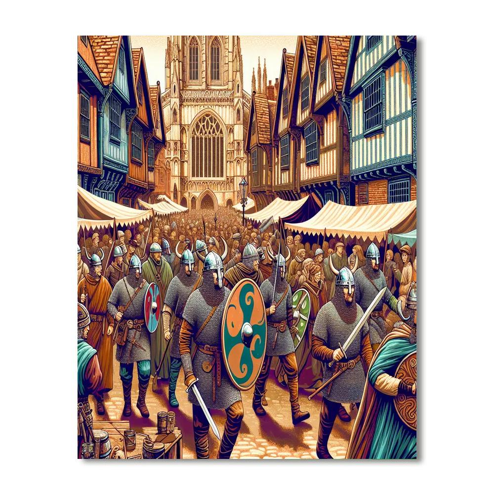 Jorvik Viking Festival - York, Uk DIY Paint By Numbers