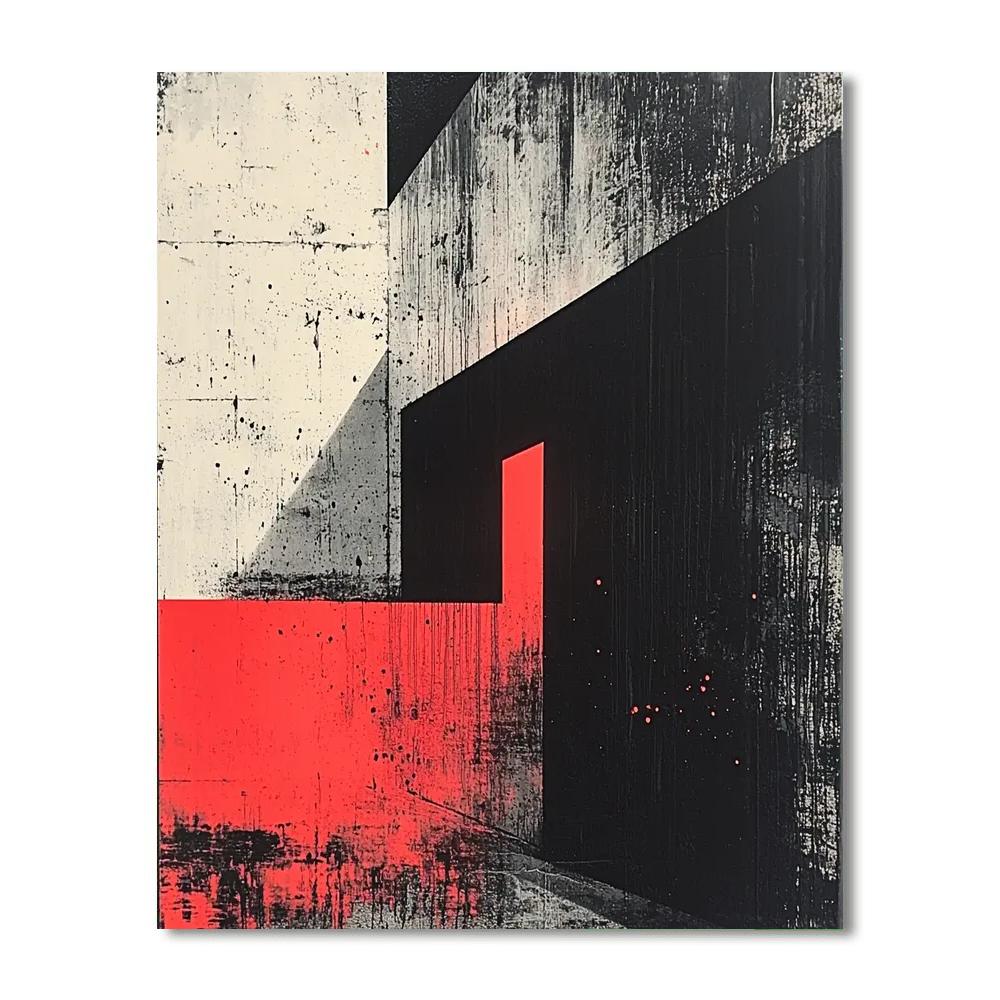 Banksy Inspired Empty Echoes  Number Painting