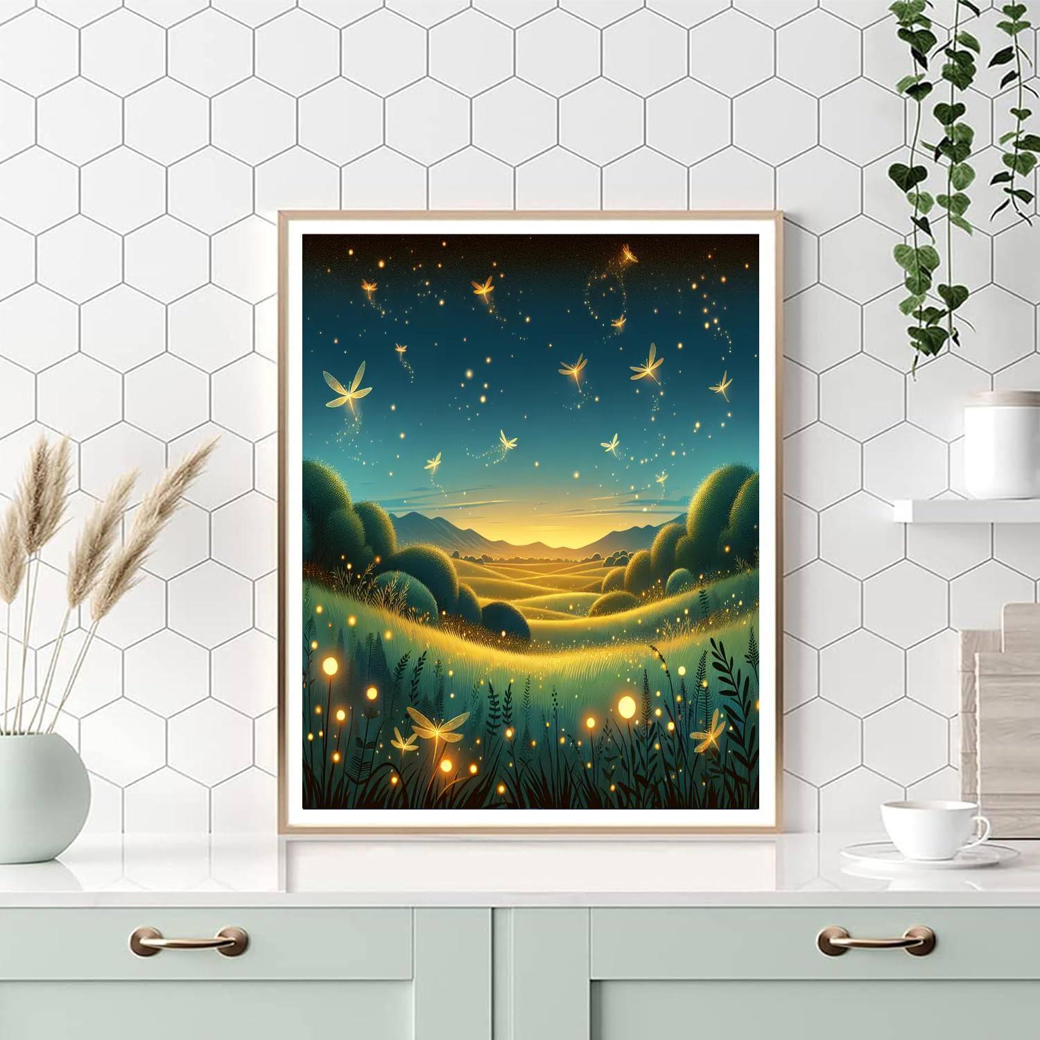 Artful Dance Of The Fireflies Paint By Color
