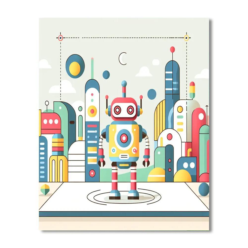 Futuristic Fantasy DIY Paint By Numbers