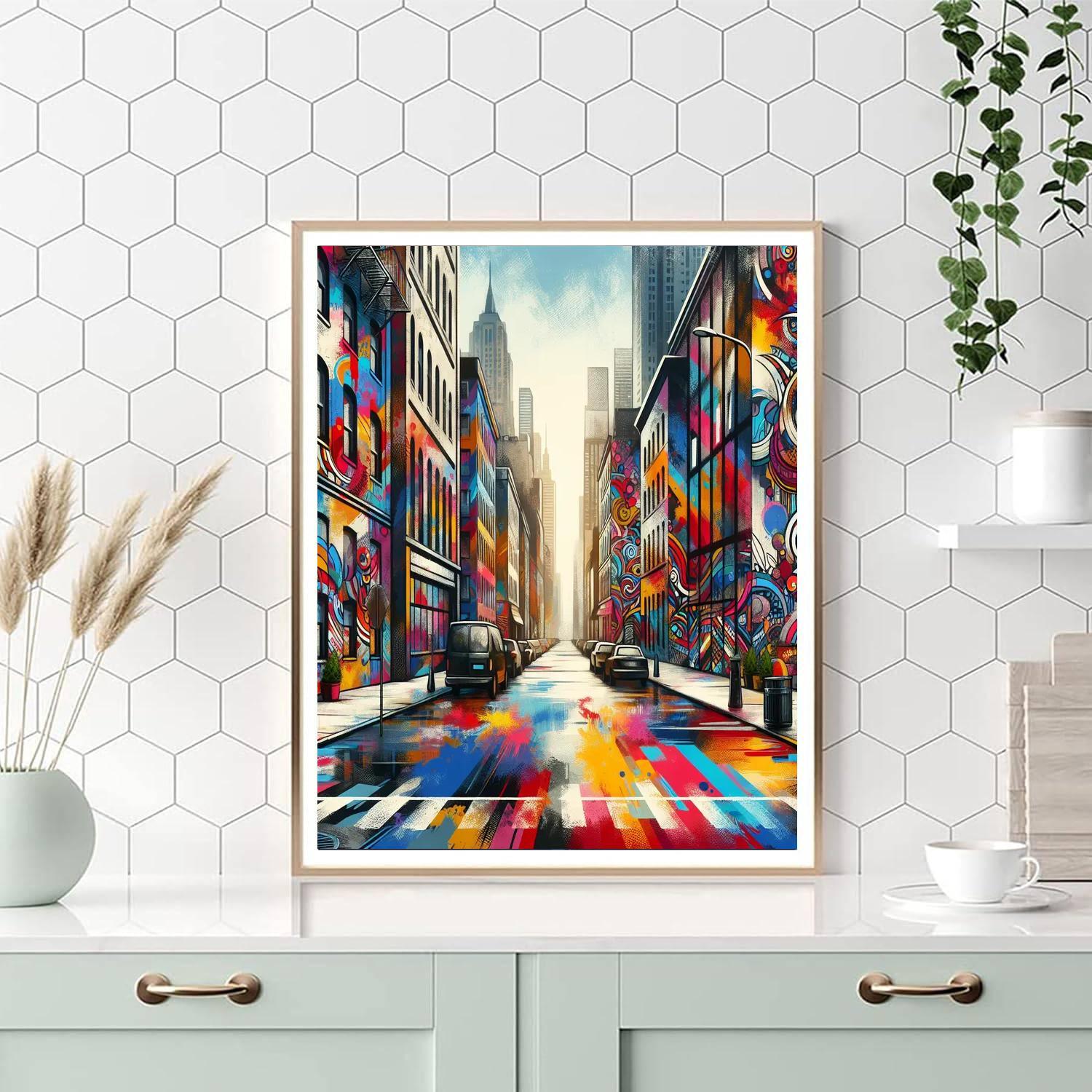 Urban Street Art Vibe Paint By Color