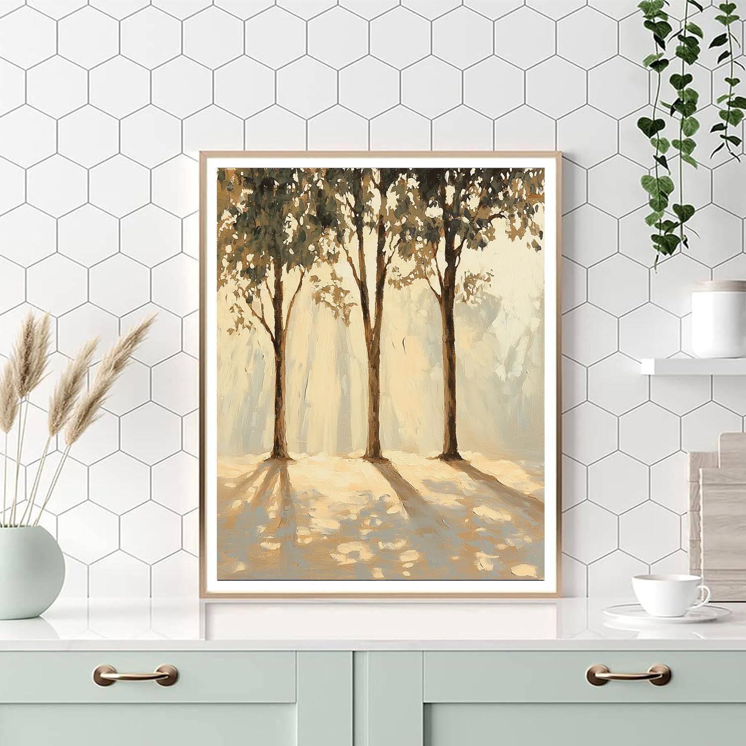 Leonardo Da Vinci Inspired Forest Shadows  Paint By Number