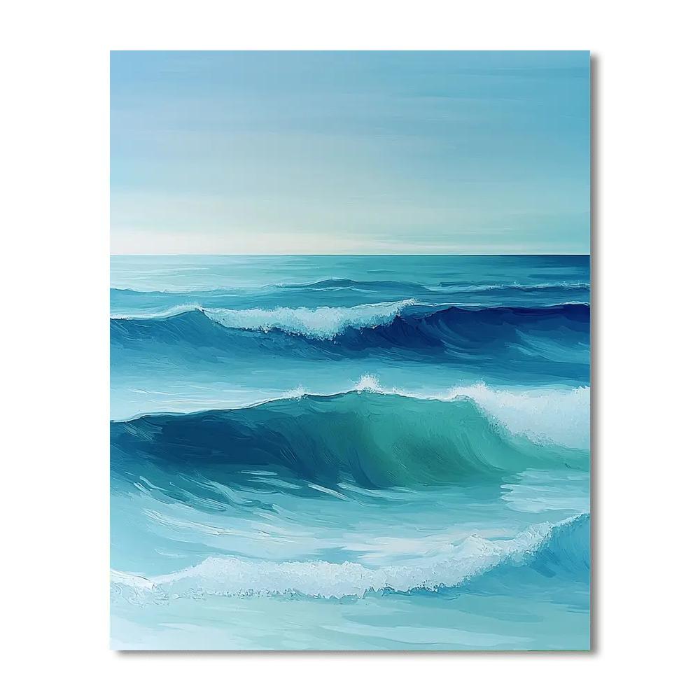 Leonardo Da Vinci Inspired Eternal Wave Harmony  Paint By Numbers