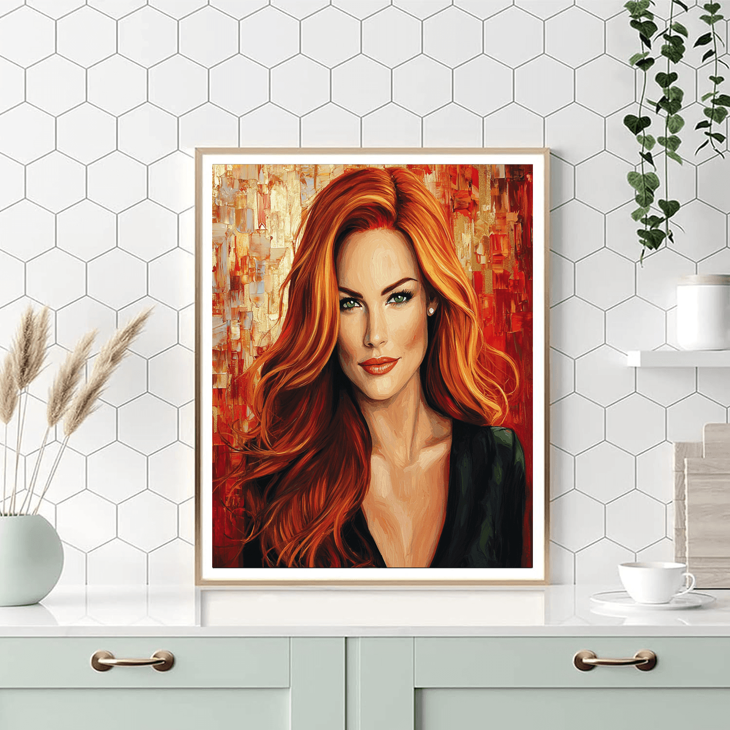 Jessica Chastain: The Radiance Of Redhead Resilience Paint By Number