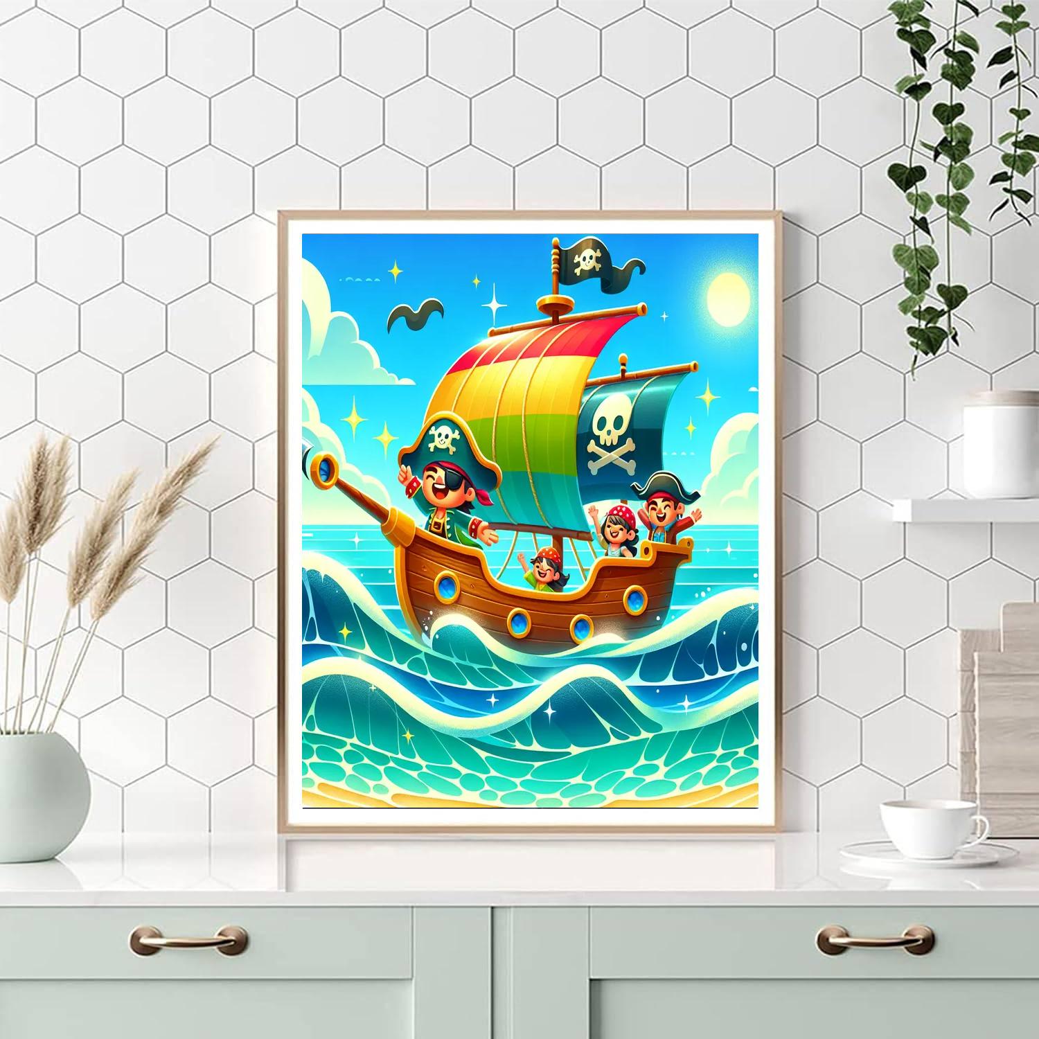 Adventure Time Pirates Paint By Numbers Art