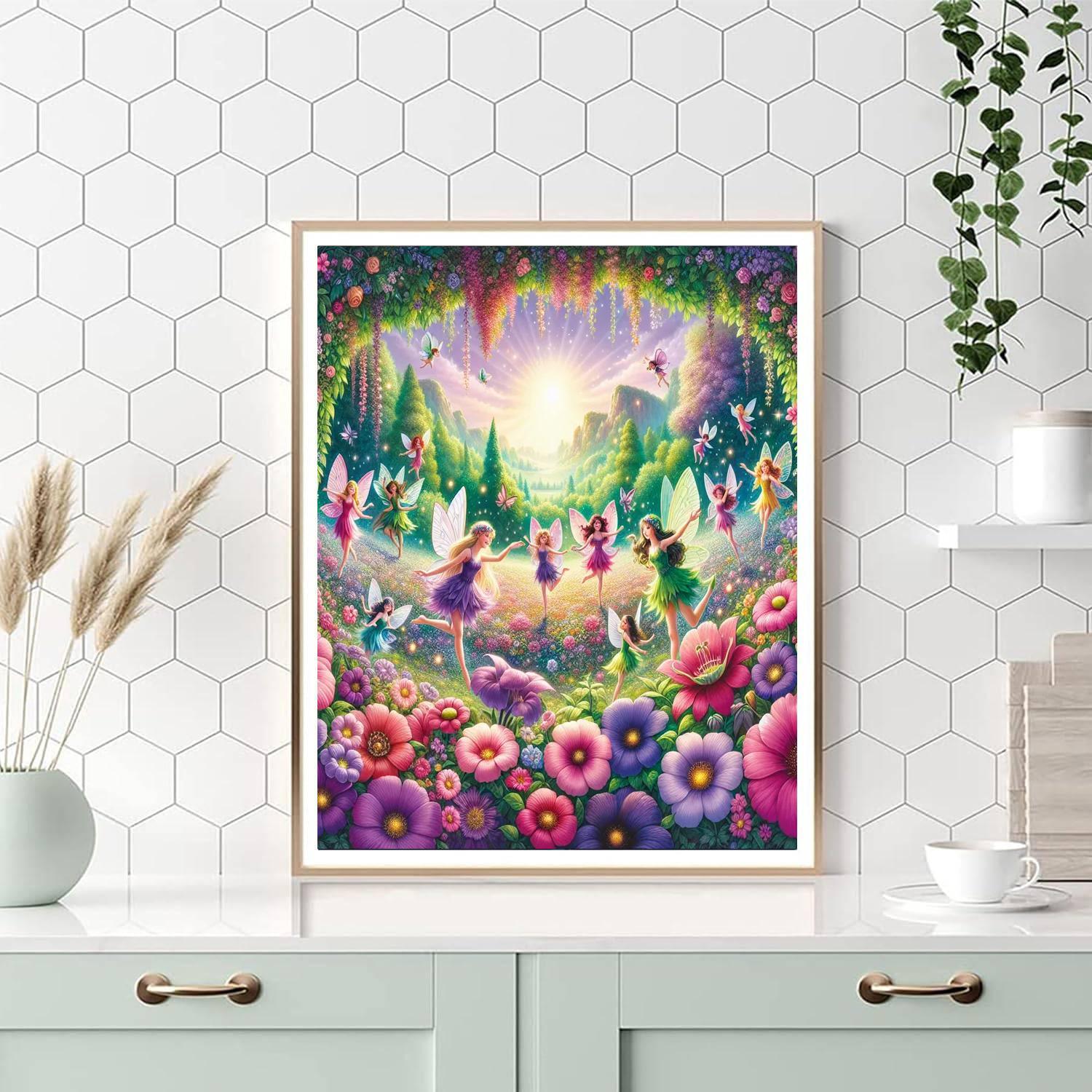 Whimsical Fairy Dance DIY Paint By Numbers