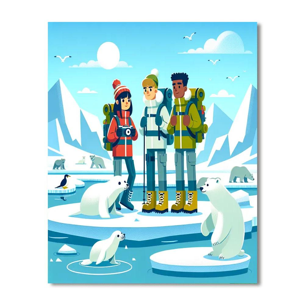 Artic Expedition Excursion Paint By Numbers Art