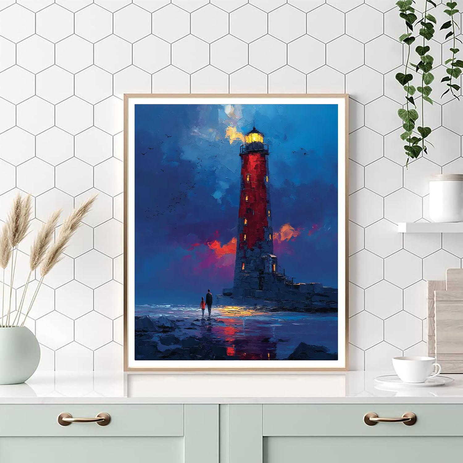 Guiding Lighthouse Paint By Color