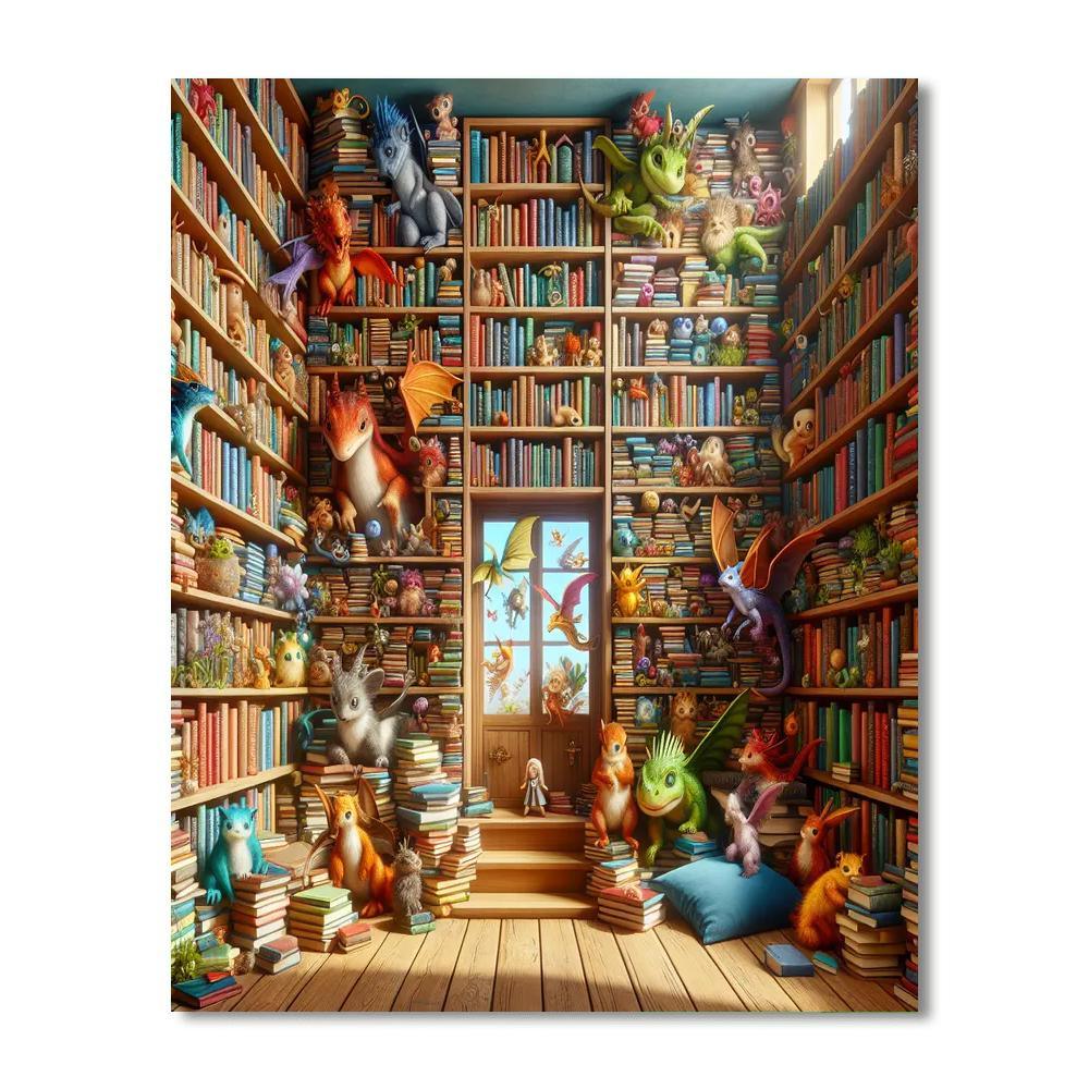 Magical Book Nook Painting By Numbers Kit
