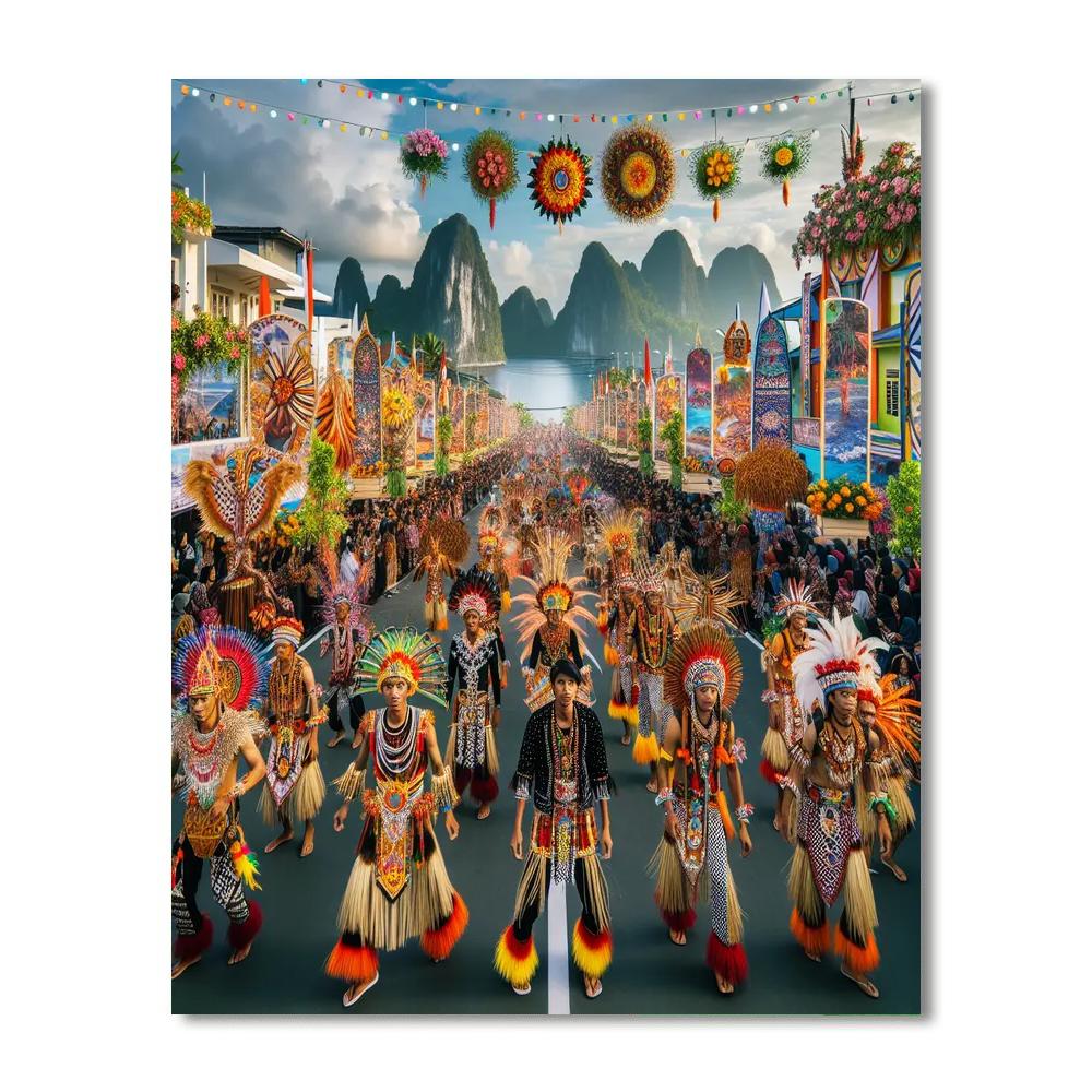 Karnival Maluku Number Painting