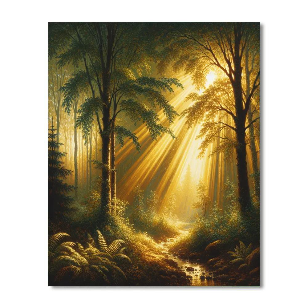 Enchanting Forest Light Painting By Numbers Kit