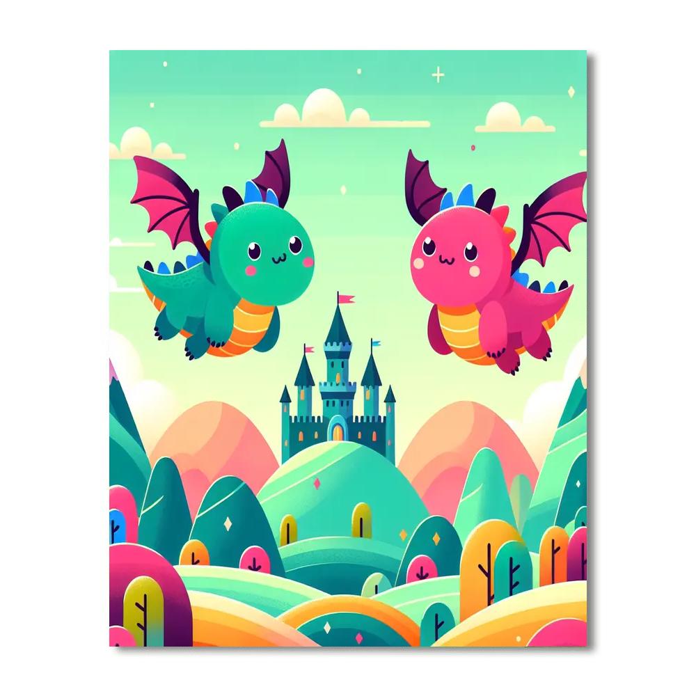 Adventures With Dragons Paint By Numbers Kits