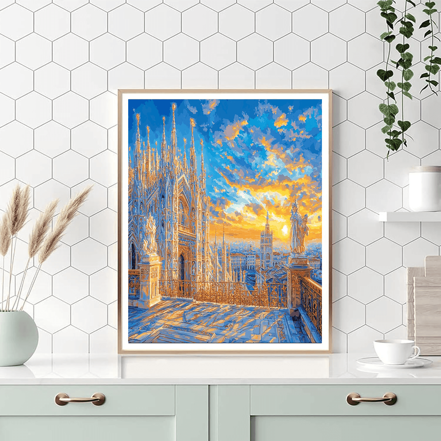 Milan Cathedral Number Painting