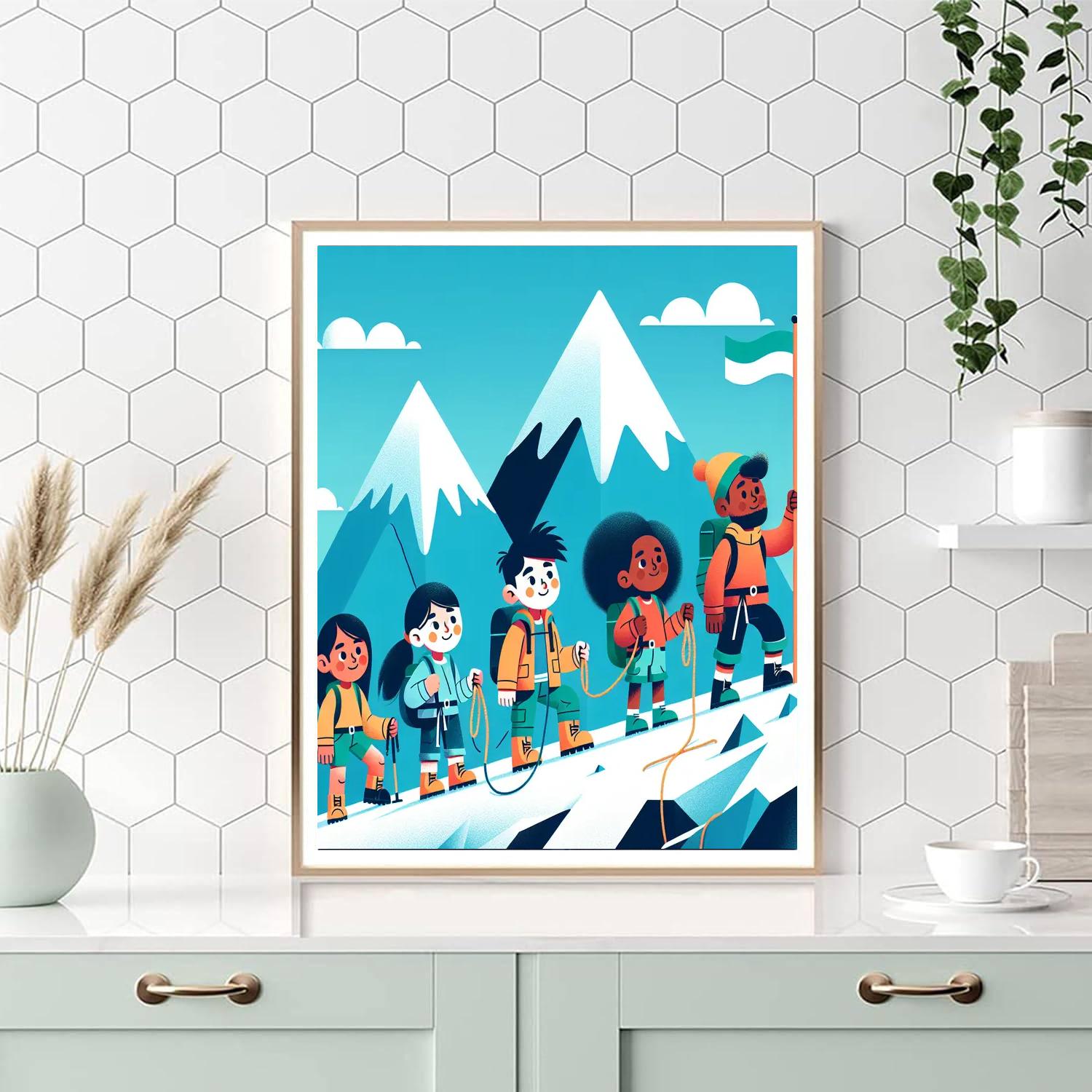 Mountain Peak Challenge DIY Paint By Numbers