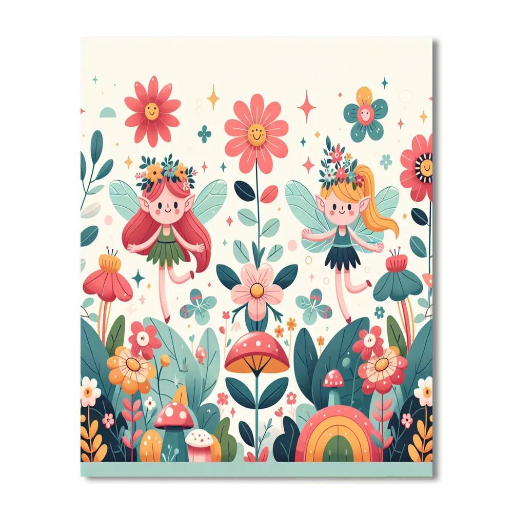 Friendly Fairy Wonderland Numbered Painting Kits