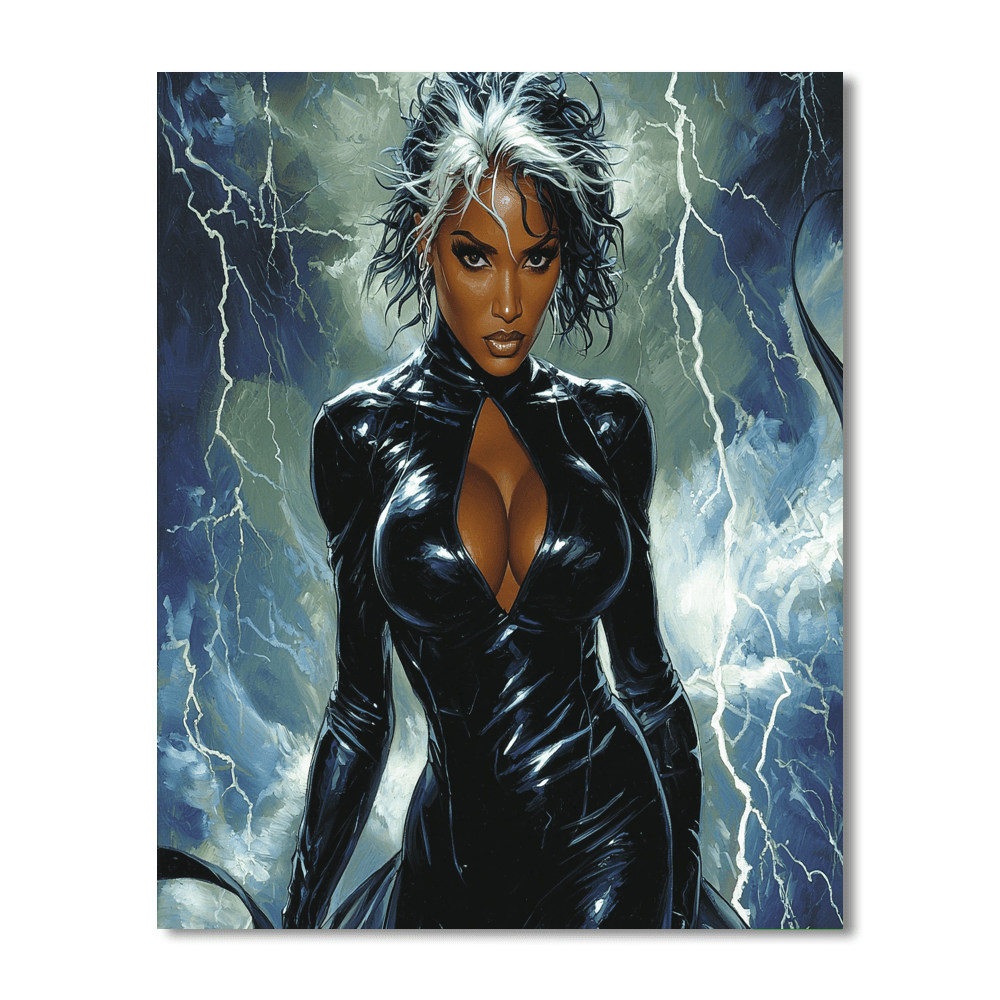 Halle Berry: The Fierce Elegance Of Storm Paint By Numbers Art