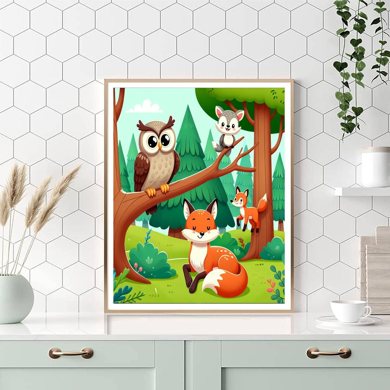 Adventures Of The Forest Friends Numbered Painting Kits